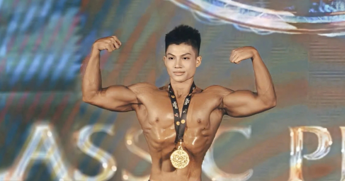 Nam sinh trường kinh tế giành 5 huy chương lần đầu thi thể hình