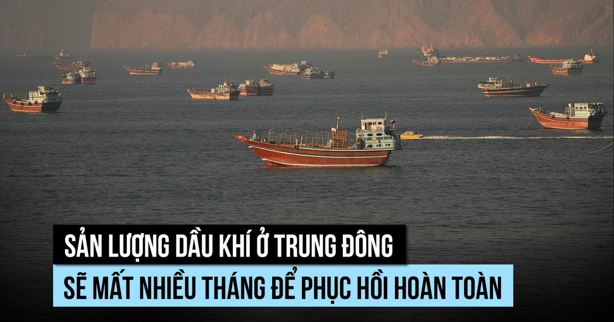 Dòng dầu khí Trung Đông sẽ cần nhiều tháng để phục hồi hoàn toàn