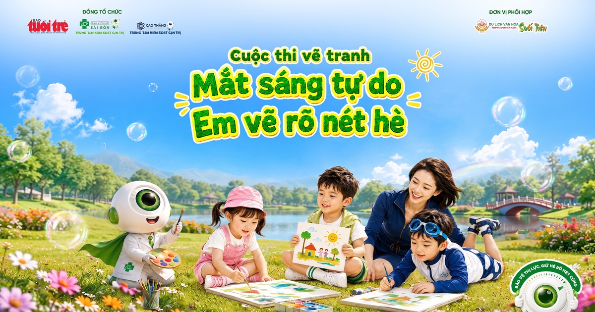Cuộc thi vẽ tranh giúp trẻ bảo vệ mắt dịp hè