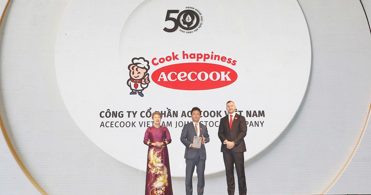 Acecook Việt Nam tiếp tục được vinh danh trong Top 50 Doanh nghiệp Phát triển bền vững 2026