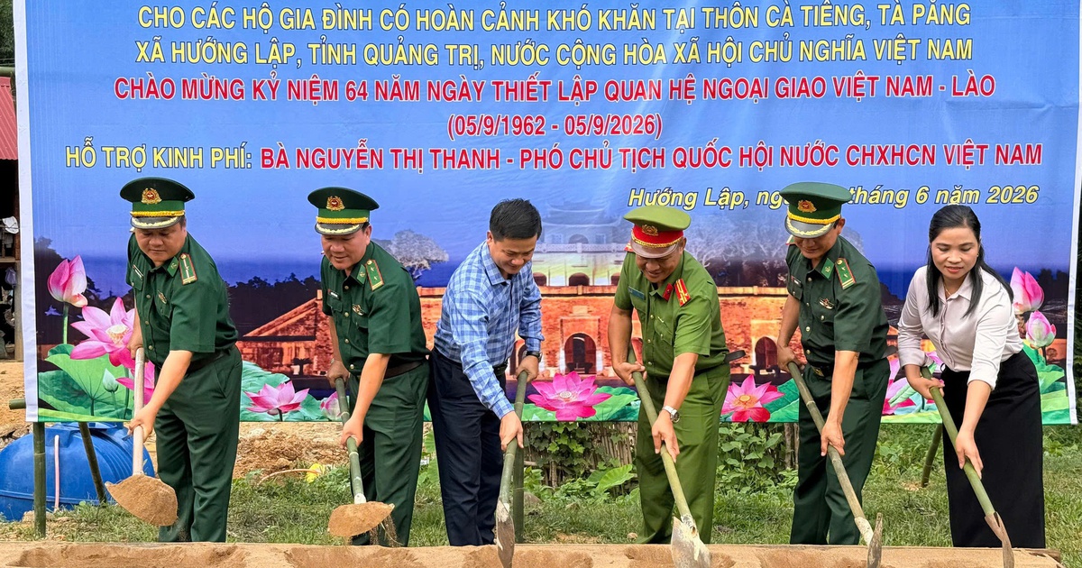 Khởi công xây 5 căn nhà 'Nghĩa tình biên giới Việt Nam - Lào'