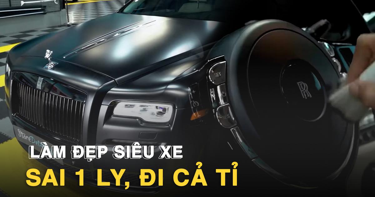 Nghề 'làm đẹp' siêu xe tiền tỉ: Một vết xước đánh đổi bằng cả gia tài