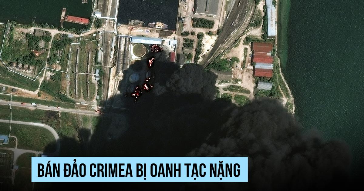 Ukraine oanh tạc dữ dội bán đảo Crimea