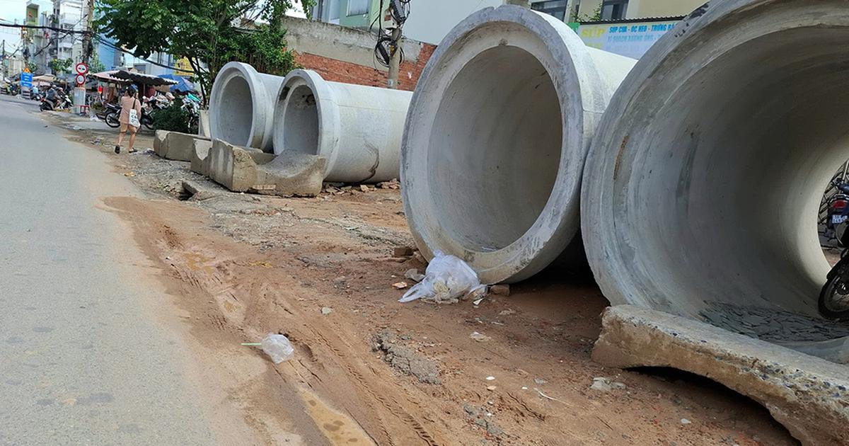 Công trình sửa đường quá ngổn ngang, gây khó cho dân