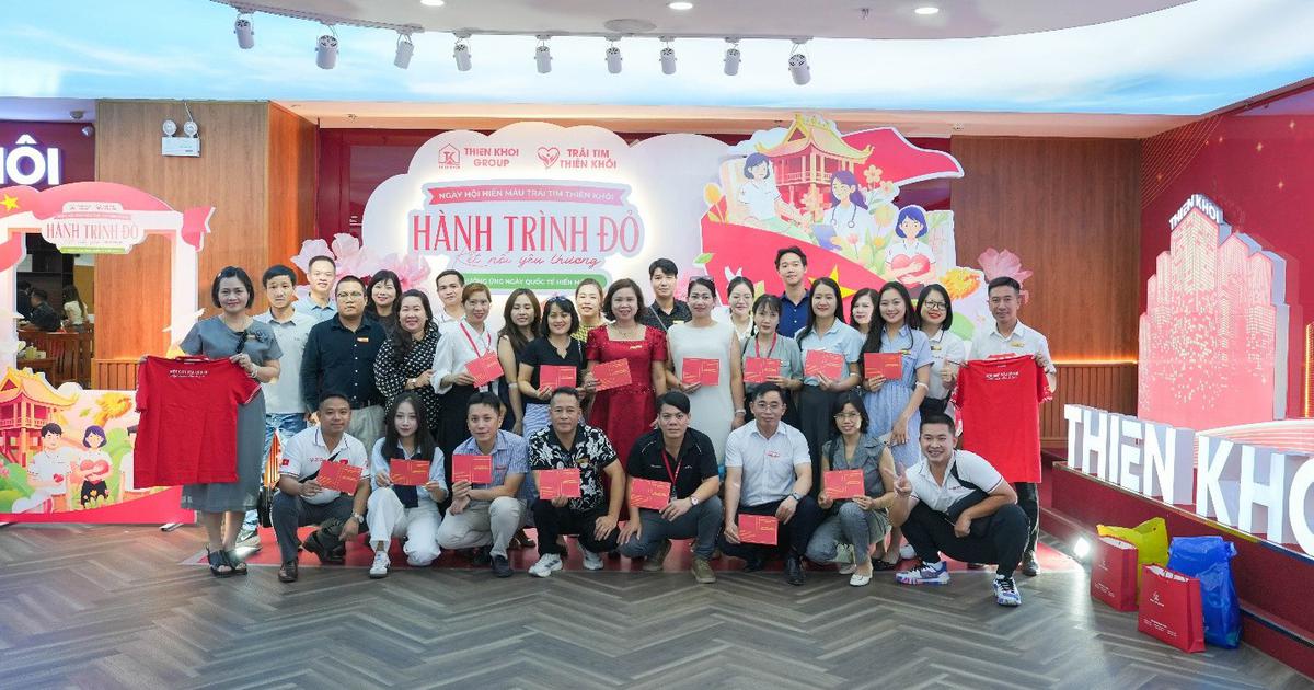 Thiên Khôi Group tiếp nhận 1.335 đơn vị máu từ Hành trình Đỏ 2026