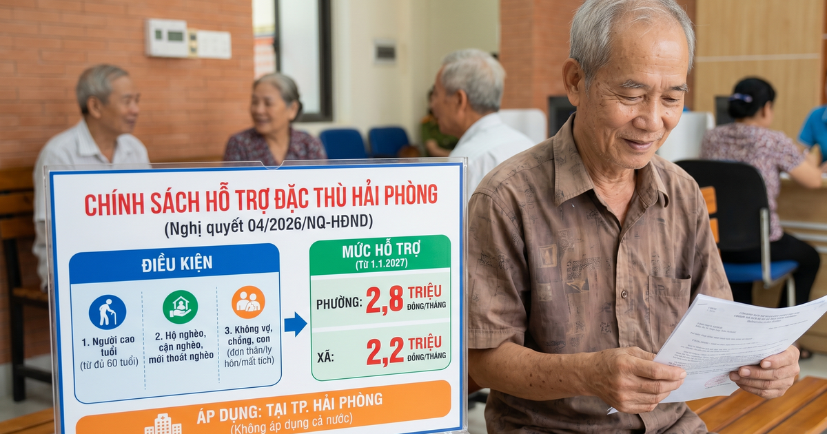 'Người không có vợ, chồng, con được nhận 2,2 - 2,8 triệu đồng/tháng' áp dụng ở đâu?