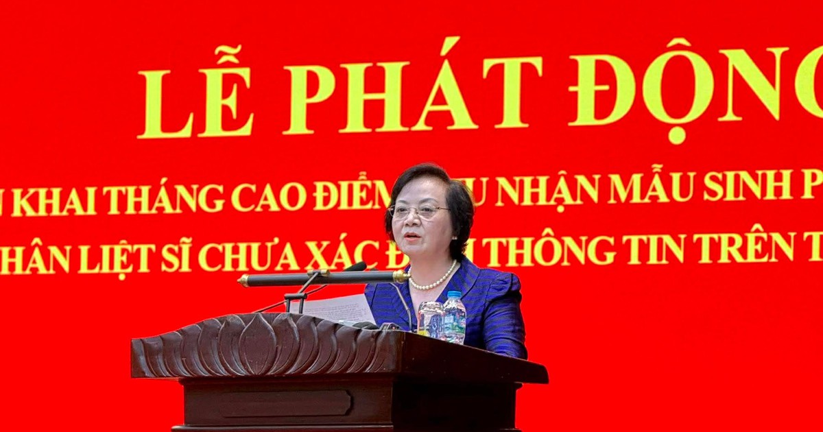 Phát động cao điểm thu nhận ADN thân nhân liệt sĩ trên toàn quốc