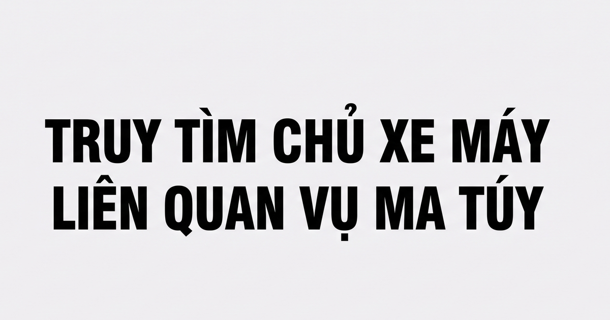 TP.HCM: Truy t&igrave;m chủ chiếc xe m&aacute;y li&ecirc;n quan vụ tổ chức sử dụng ma t&uacute;y
