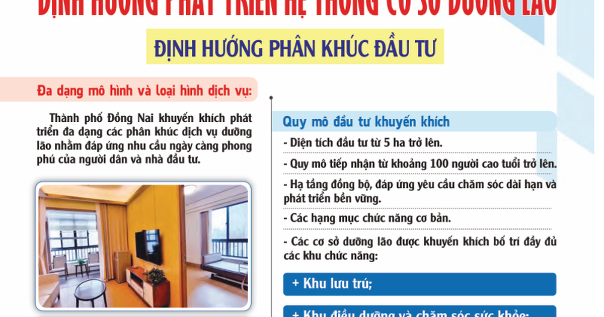 Đồng Nai k&ecirc;u gọi đầu tư h&agrave;ng loạt viện dưỡng l&atilde;o