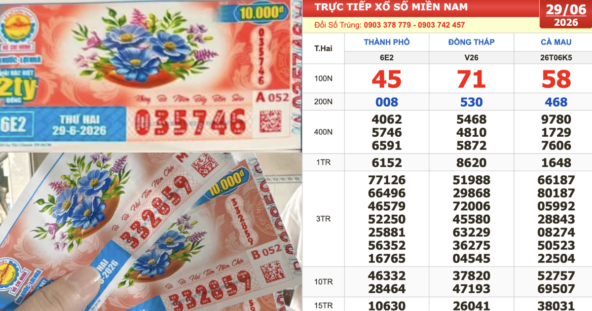 Xổ số miền Nam ng&agrave;y 29 th&aacute;ng 6: Người tr&uacute;ng số đ&agrave;i TP.HCM hẹn mai đổi thưởng