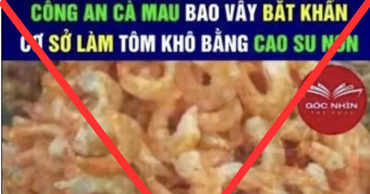 Hậu quả kh&oacute; lường từ tin giả về t&ocirc;m kh&ocirc; C&agrave; Mau