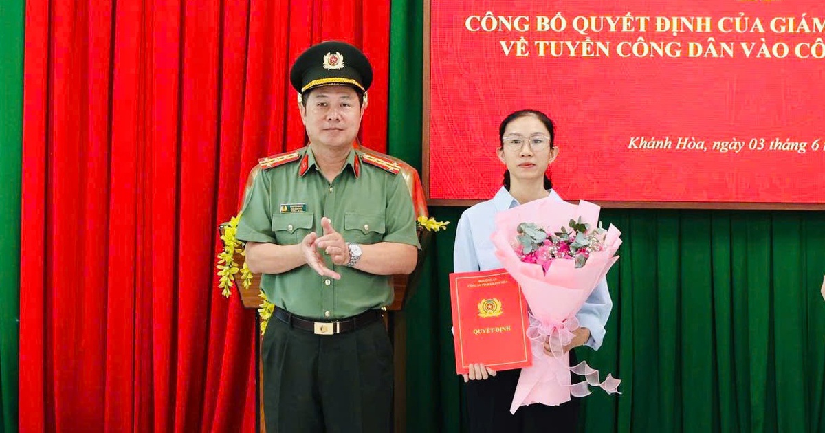 Vợ thiếu tá Nguyễn Xuân Hải được tuyển vào ngành công an