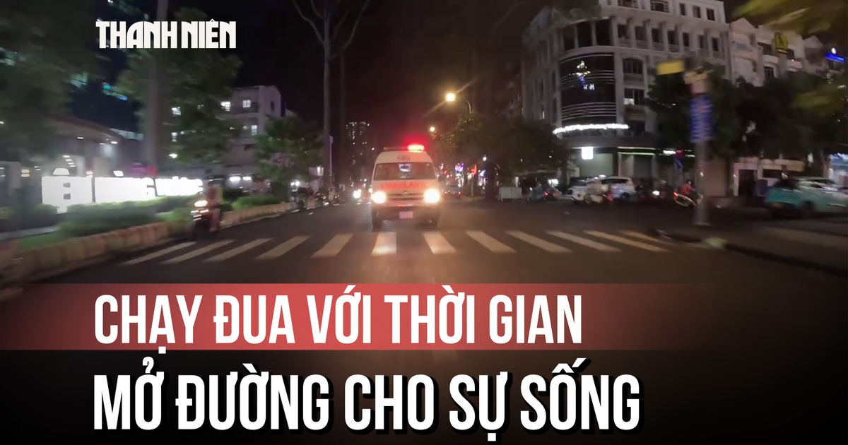 CSGT TP.HCM mở đường cho quả tim hiến tặng trong 'cuộc đua 4 phút'