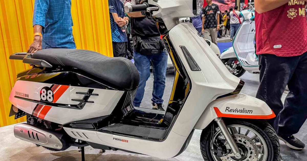 Xe tay ga giá gần 85 triệu đồng sản xuất tại Trung Quốc, nhái kiểu dáng Lambretta
