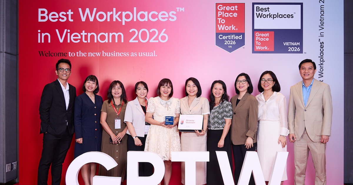 Amway Việt Nam liên tiếp đứng top Nơi làm việc xuất sắc hàng đầu Việt Nam 2026