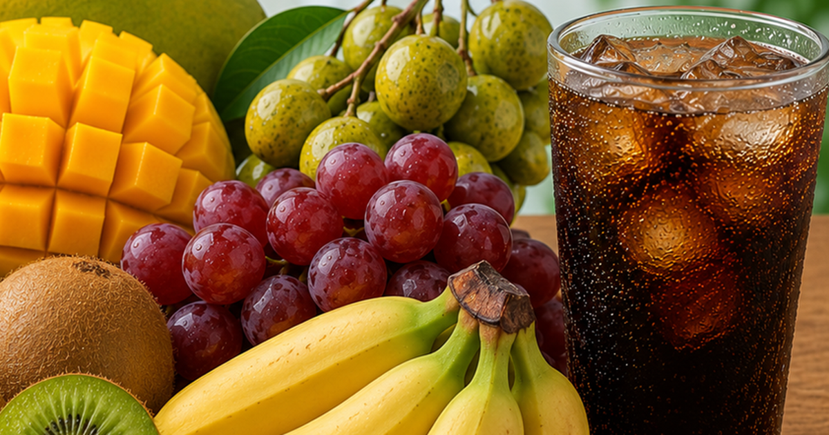 Đều chứa đường, vì sao trái cây vẫn được khuyến khích còn nước ngọt thì không?