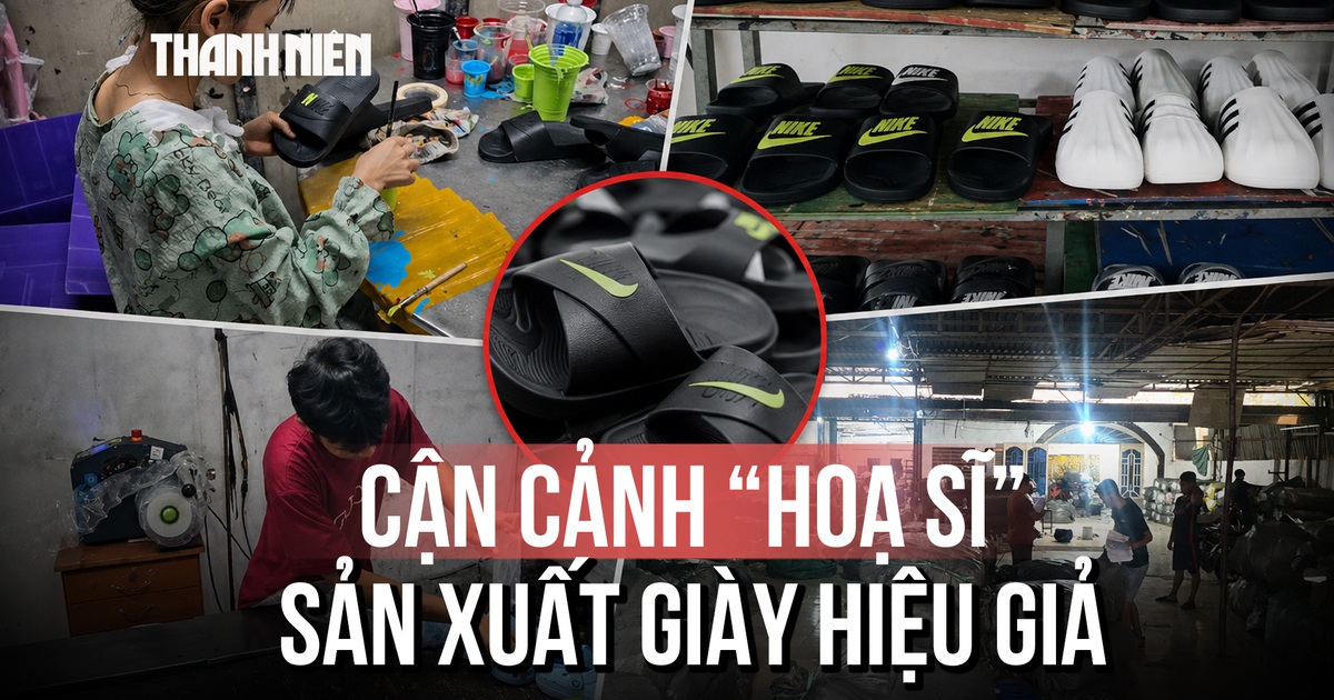Triệt phá xưởng sản xuất hơn 23.000 đôi dép giả nhãn hiệu nổi tiếng