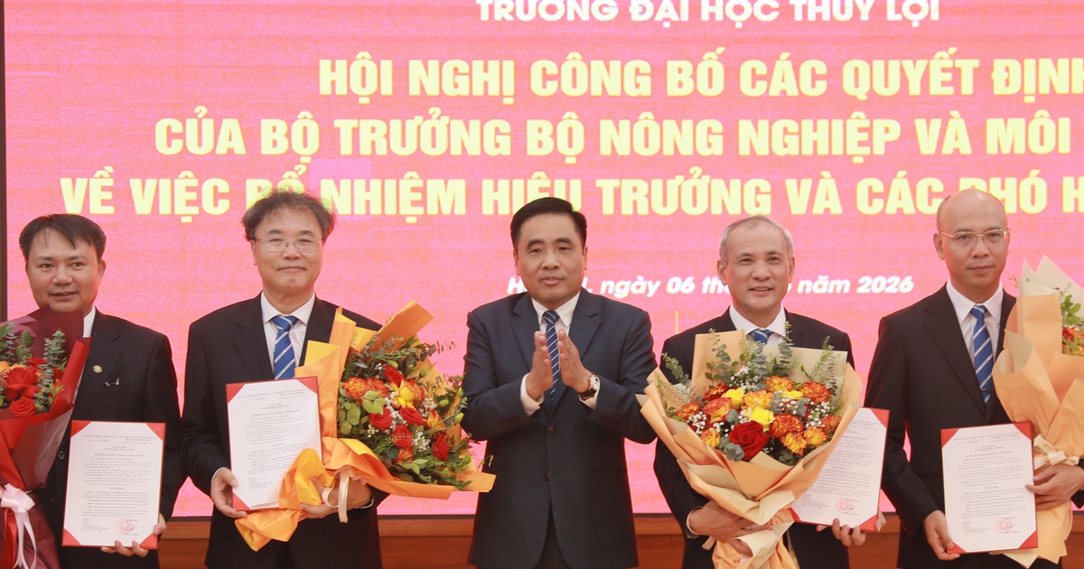GS Nguyễn Trung Việt được bổ nhiệm giữ chức Hiệu trưởng Trường ĐH Thủy lợi