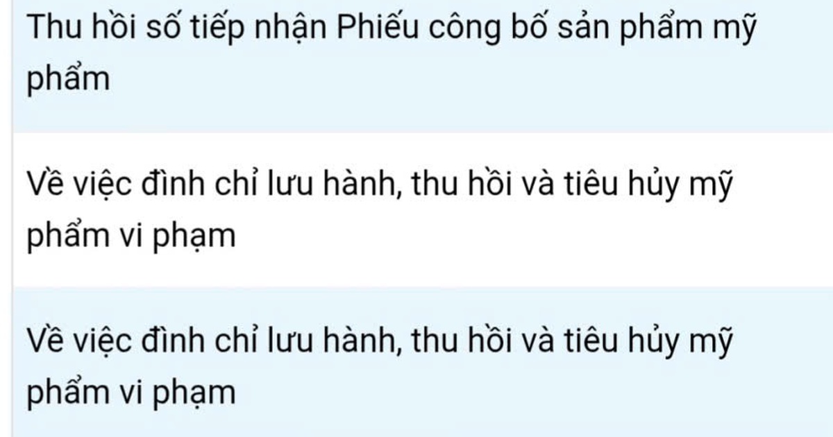 Thêm 4 chất cấm dùng trong mỹ phẩm