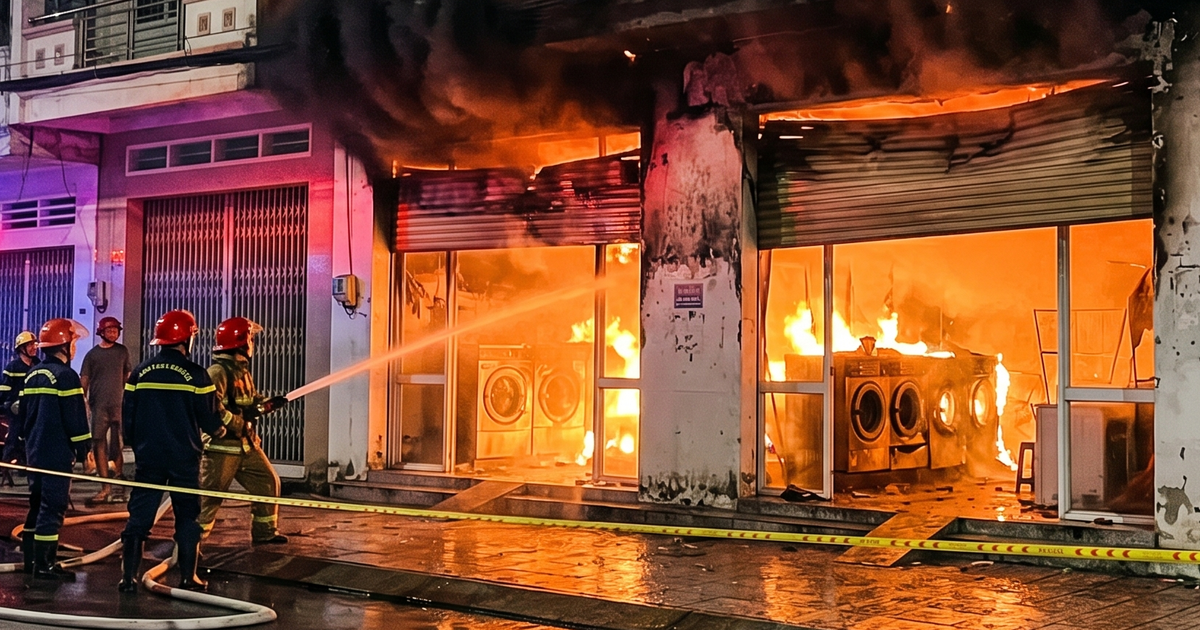 Người đàn ông Cà Mau nghi phóng hỏa tiệm giặt sấy rồi bị bỏng nặng