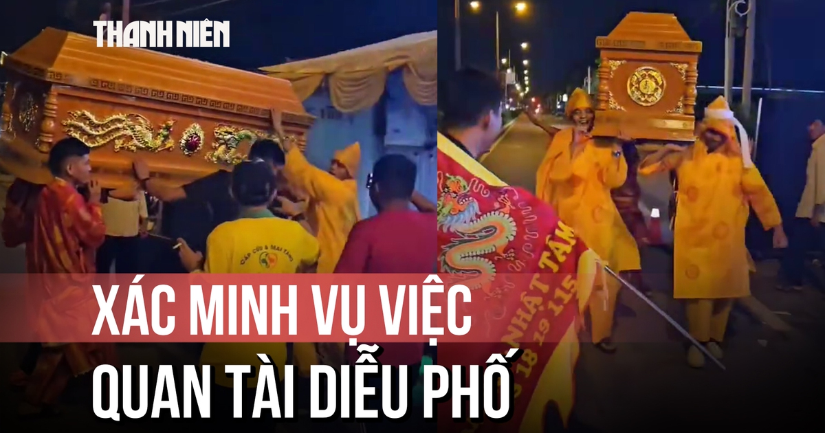 Xác minh clip khiêng quan tài chứa người sống diễu phố ở Cần Thơ