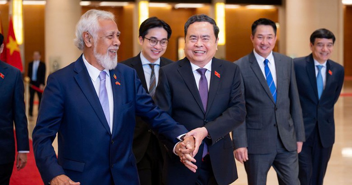 Chủ tịch Quốc hội Trần Thanh Mẫn hội kiến Thủ tướng Timor-Leste