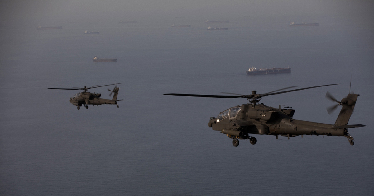 Trực thăng AH-64 Apache của quân đội Mỹ rơi gần eo biển Hormuz