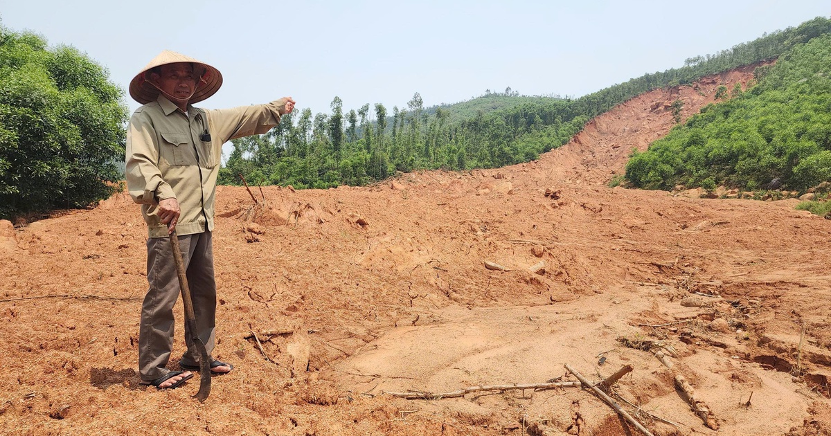 Dân mất sinh kế vì ruộng lúa bị vùi lấp