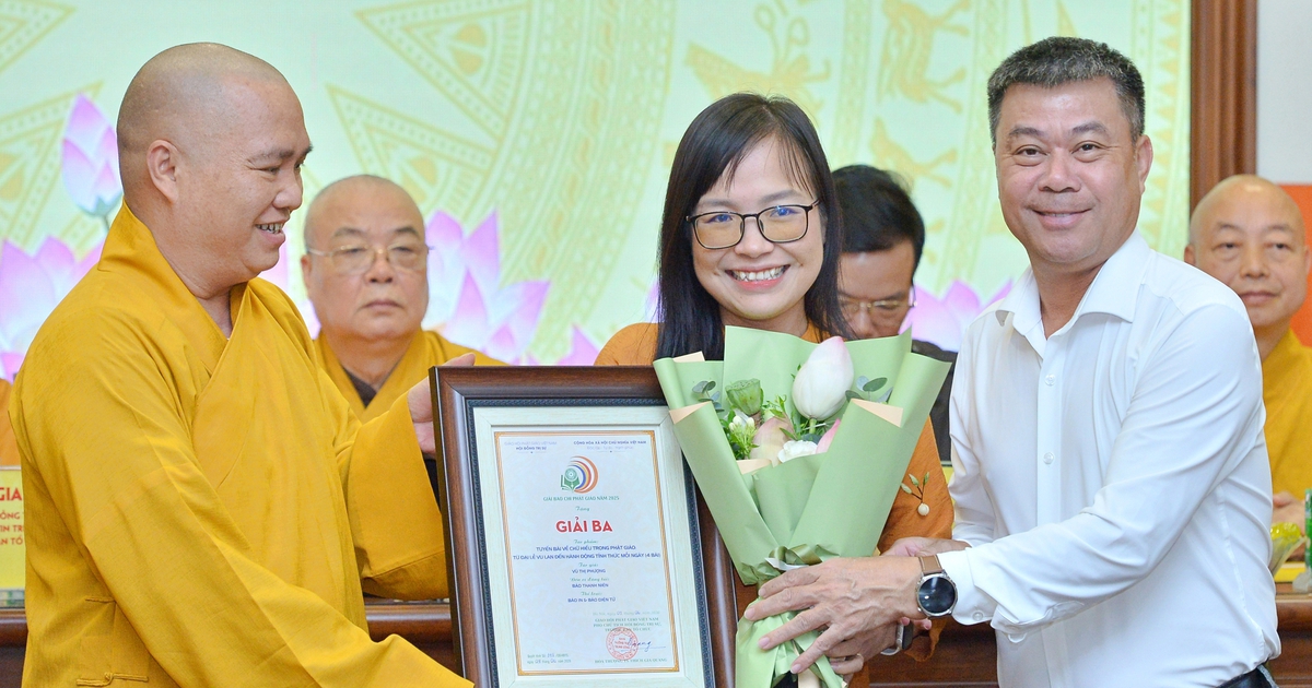 Báo Thanh Niên đoạt 2 giải báo chí Phật giáo toàn quốc năm 2025