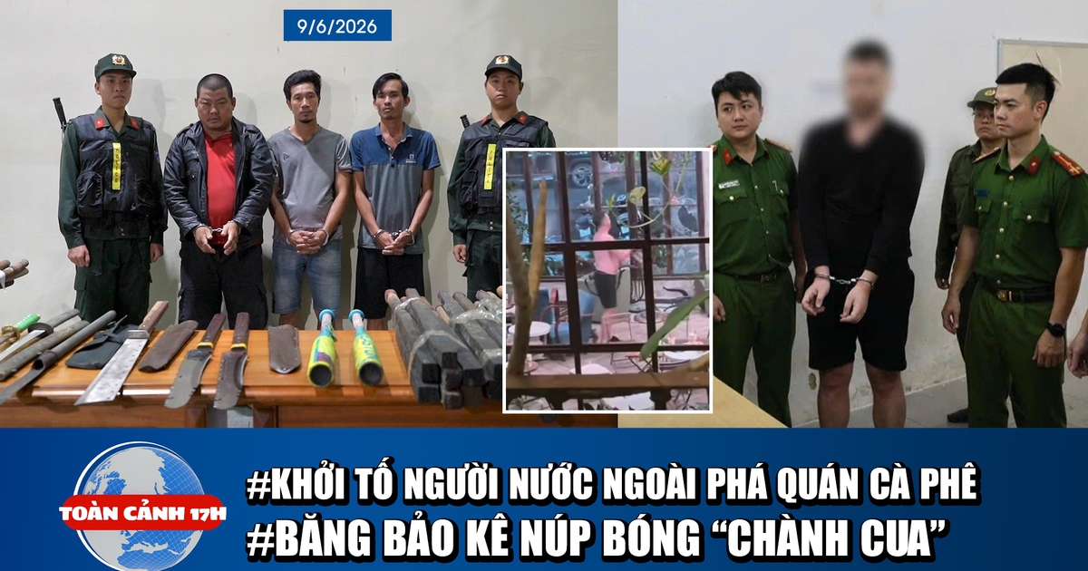 Toàn cảnh 17h: Khởi tố người nước ngoài đập phá quán cà phê | Triệt phá băng bảo kê núp bóng 'chành cua'