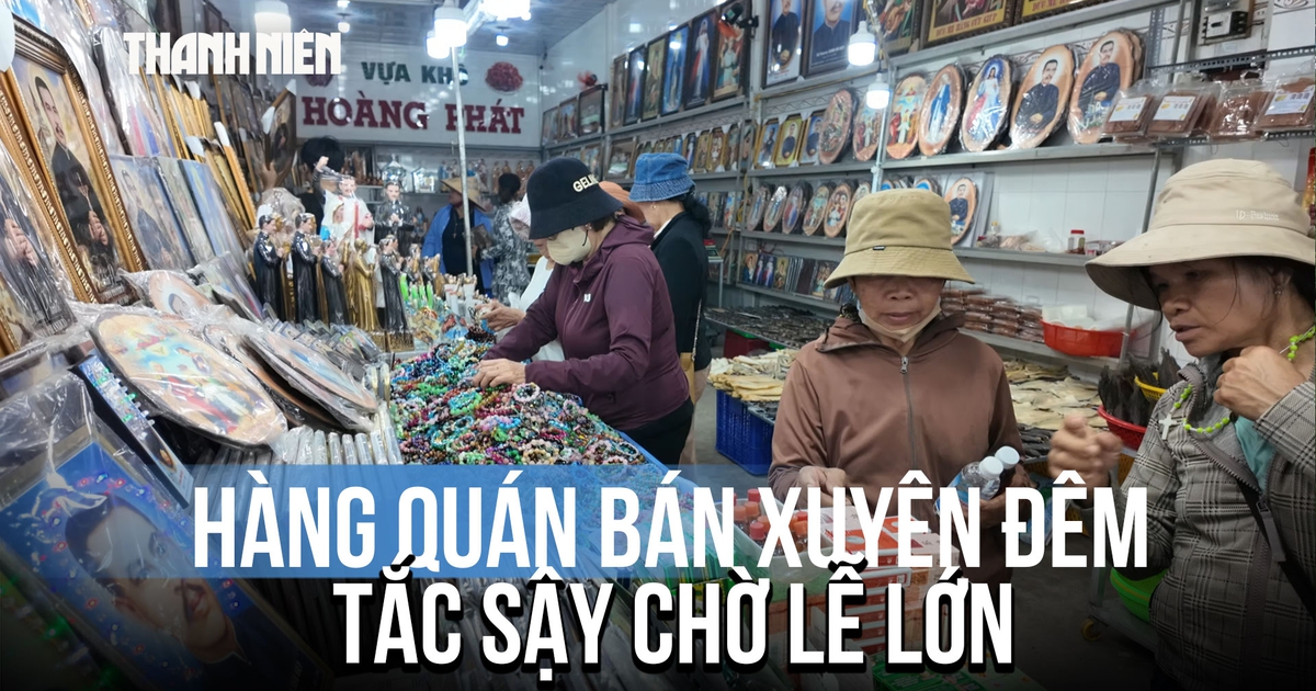 Khách hành hương đổ về Tắc Sậy, chủ quán bán xuyên đêm không kịp ăn uống