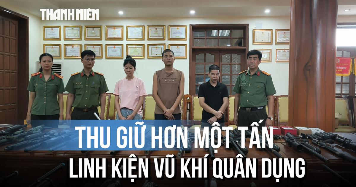 Triệt phá đường dây mua bán vũ khí quân dụng ‘khủng’ với hơn 1 tấn linh kiện
