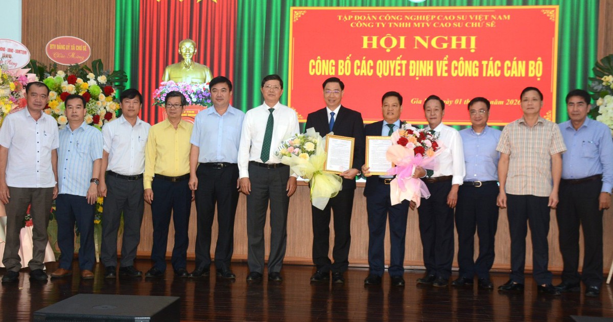 Cao su Chư Sê tổ chức công bố các quyết định về nhân sự sau sáp nhập