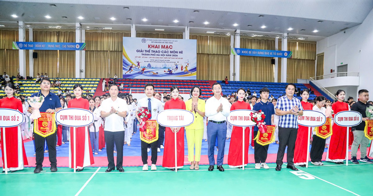 Hơn 8.000 VĐV tranh tài tại giải thể thao các môn hè Hà Nội 2026
