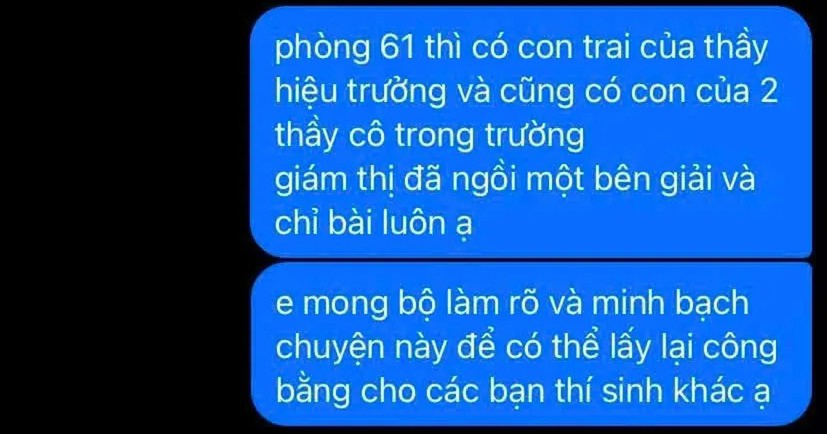 Quảng Trị lập tổ công tác, phối hợp công an rà soát điểm thi THPT Lê Trực