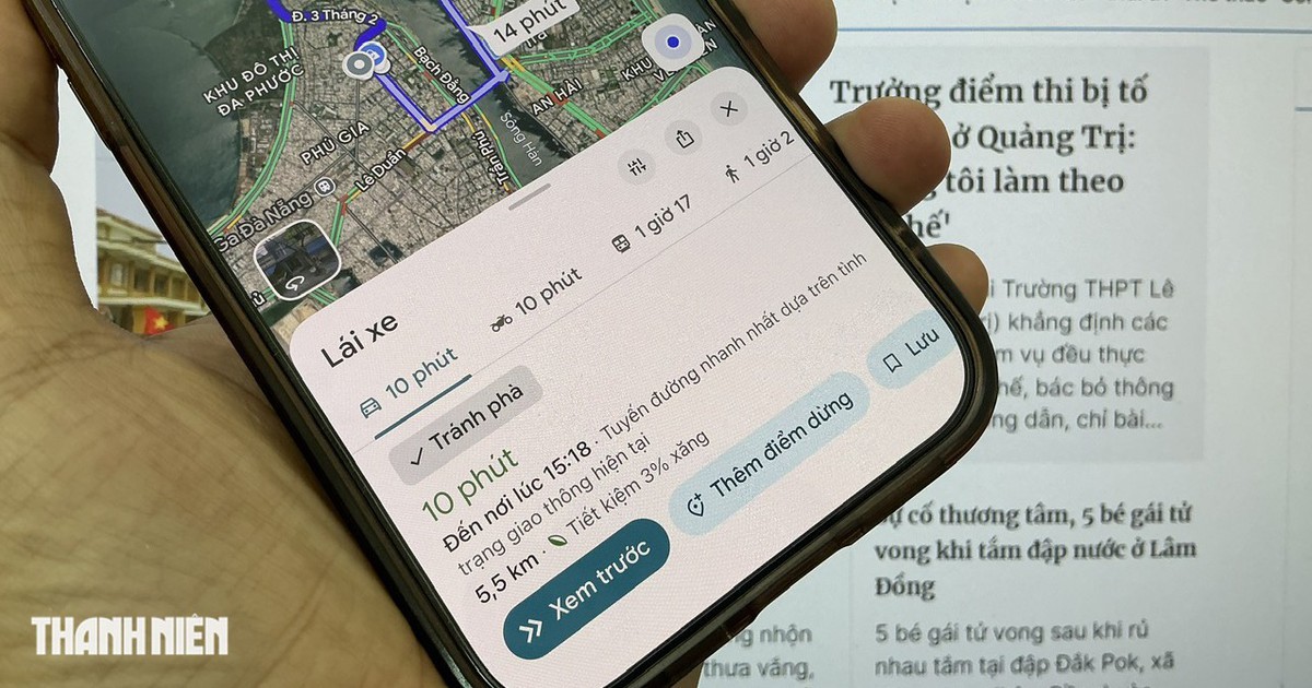 Vì sao Google Maps không bắt đầu dẫn đường dù đã chọn điểm đến?