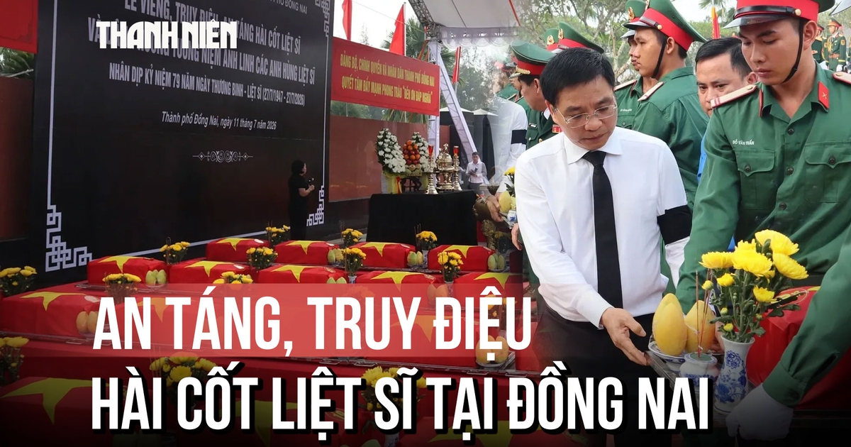 Phó thủ tướng Nguyễn Văn Thắng dự lễ truy điệu, an táng 63 hài cốt liệt sĩ tại Đồng Nai
