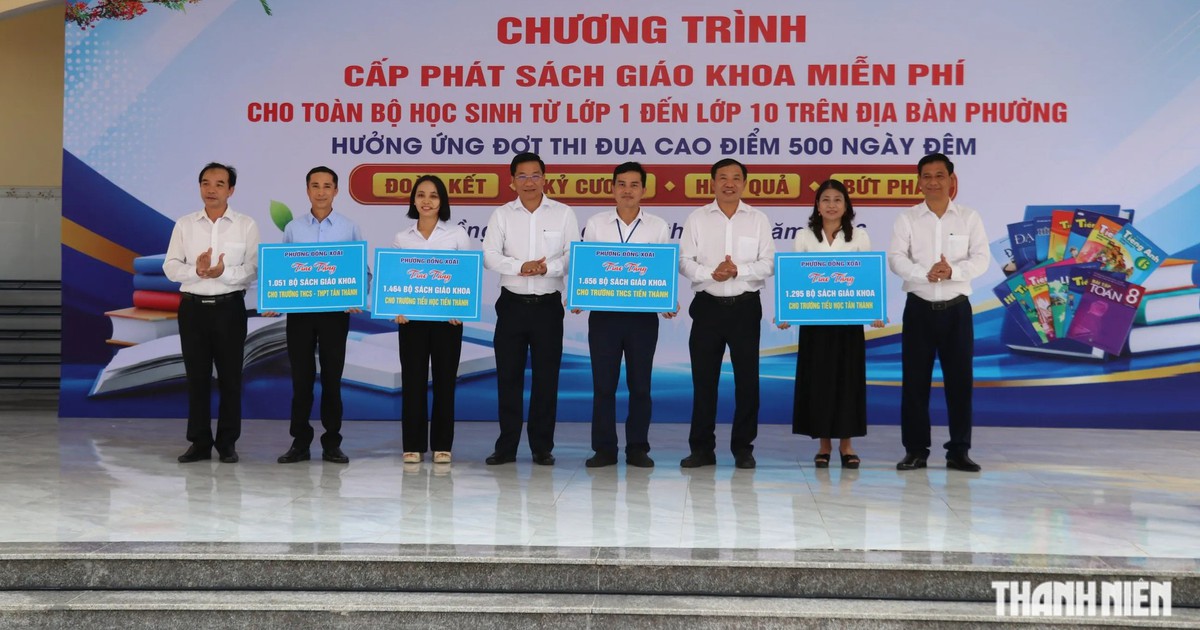 Phường đầu tiên ở Đồng Nai cấp sách giáo khoa miễn phí cho học sinh từ lớp 1 đến lớp 10