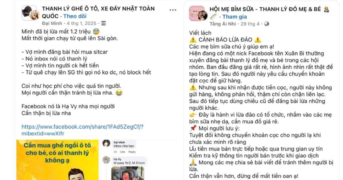 Mua đồ cũ, hàng thanh lý online coi chừng bị lừa