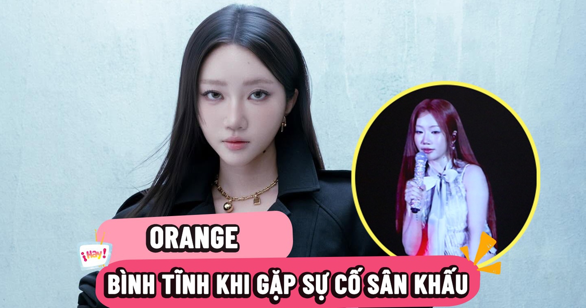 Sân khấu gặp sự cố, 'Em xinh' Orange hát chay 'chữa cháy'
