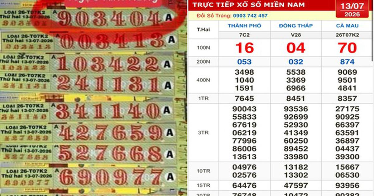 Xổ số miền Nam ng&agrave;y 13 th&aacute;ng 7: Nhiều kh&aacute;ch tr&uacute;ng đ&agrave;i C&agrave; Mau nhận tiền mặt