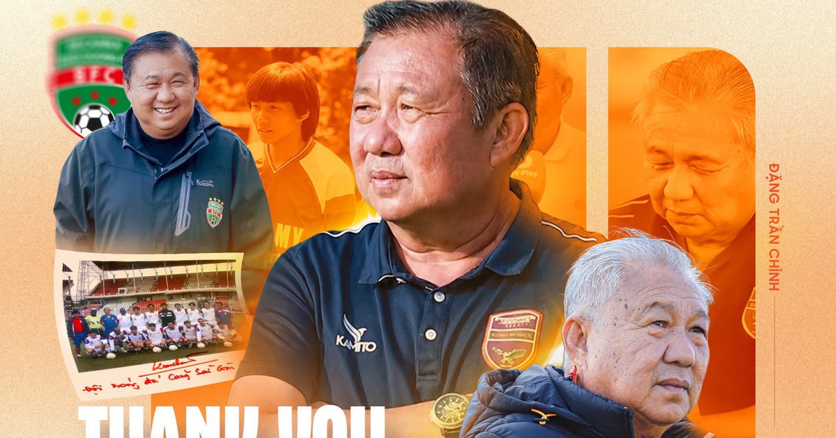 Becamex TP.HCM thông báo chia tay ông Đặng Trần Chỉnh sau 17 năm gắn bó