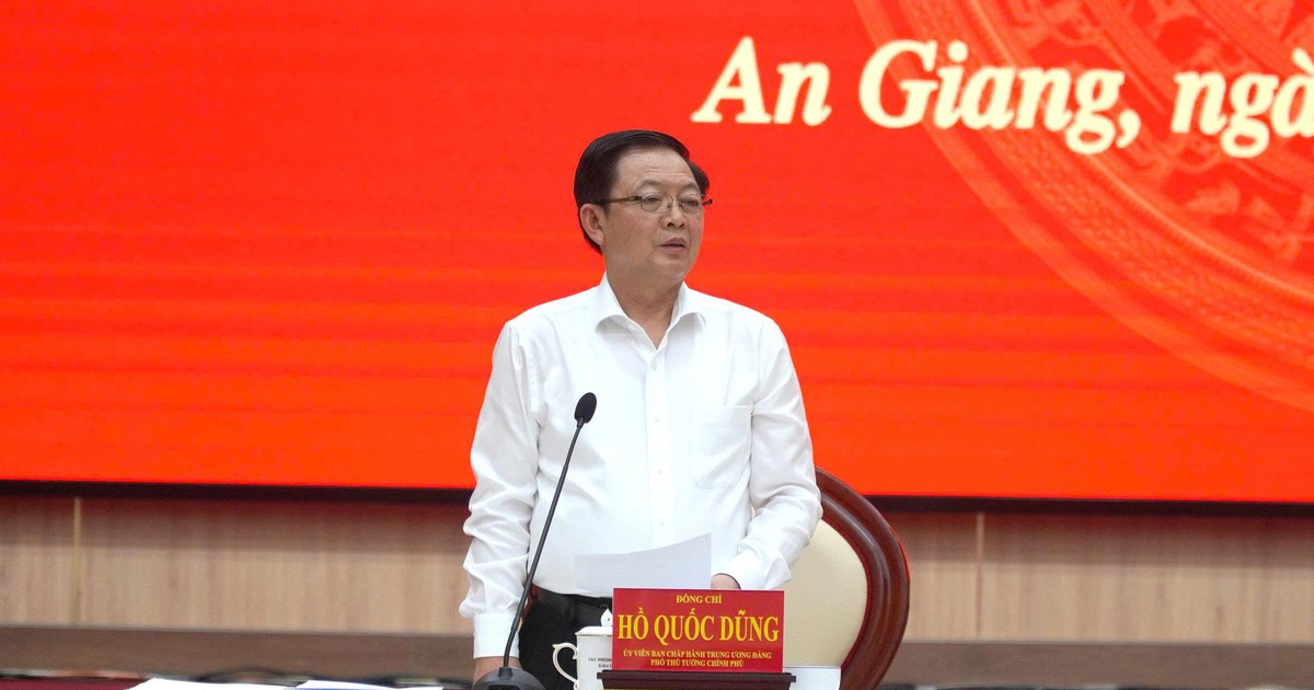 Ph&oacute; thủ tướng Hồ Quốc Dũng l&agrave;m việc với tỉnh An Giang
