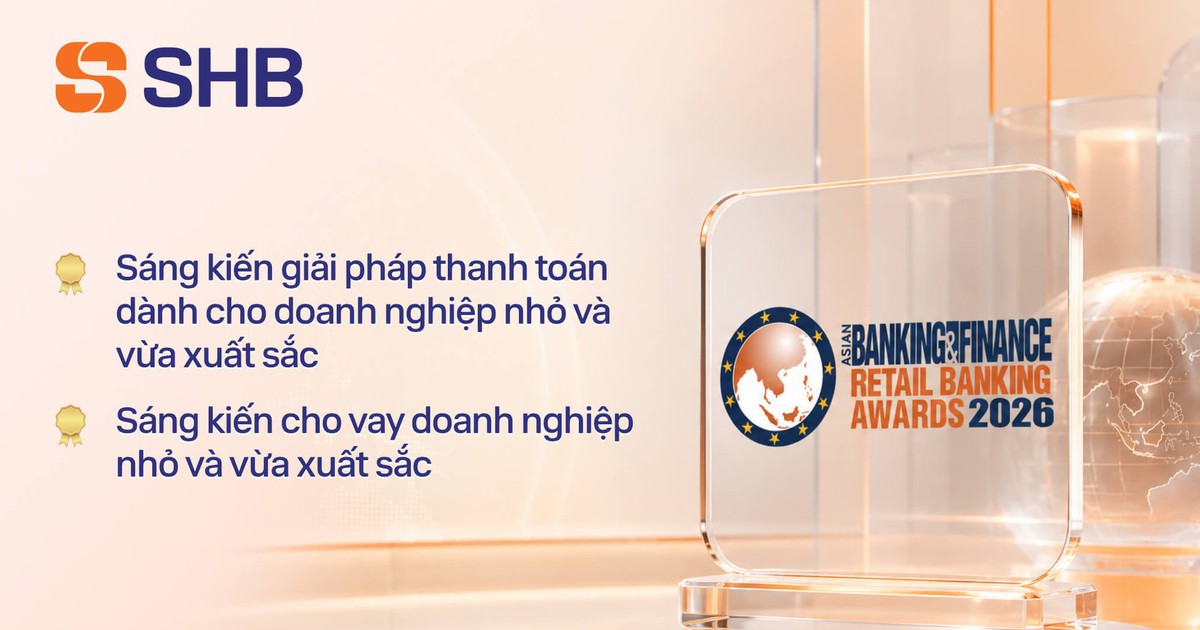 SHB được vinh danh với sáng kiến cho vay và thanh toán xuất sắc cho SME