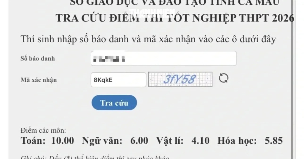 Cà Mau thông tin về tài khoản tố 'tiêu cực' tại kỳ thi tốt nghiệp