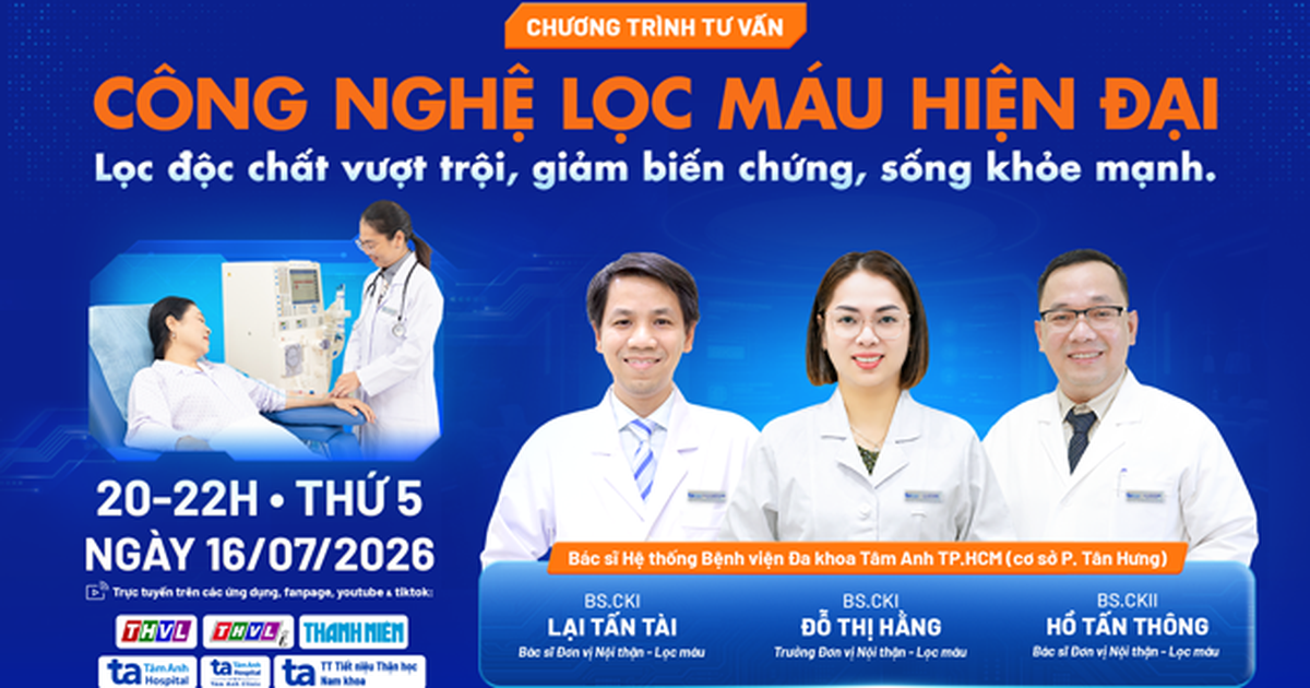 Tư vấn sức khỏe: Giảm biến chứng, sống khỏe mạnh nhờ công nghệ lọc máu hiện đại