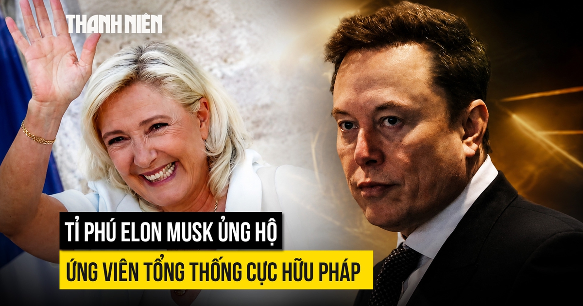 Tỉ phú Elon Musk gọi ứng cử viên cực hữu là 'hy vọng cuối cùng' của Pháp
