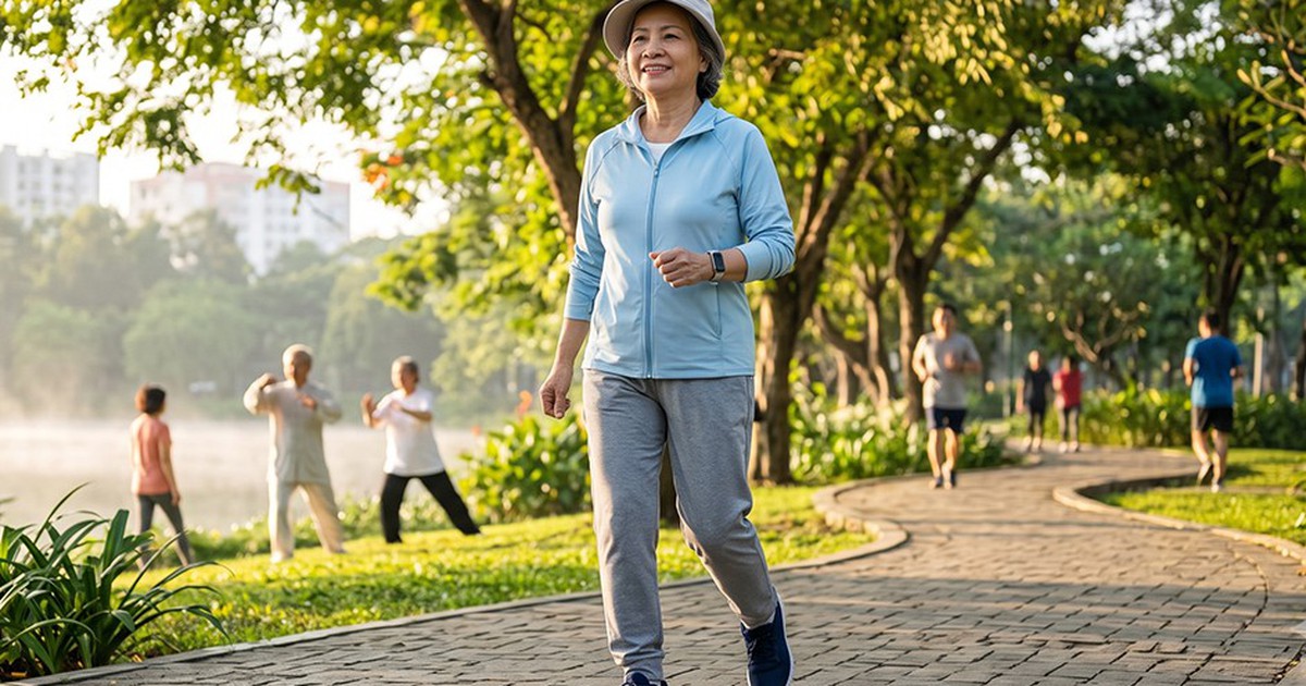 Người trên 60 tuổi nên đi bộ như thế nào để tránh chấn thương?
