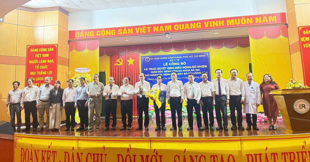 Phó giám đốc Sở Y tế TP.HCM làm Giám đốc Bệnh viện đa khoa Bà Rịa