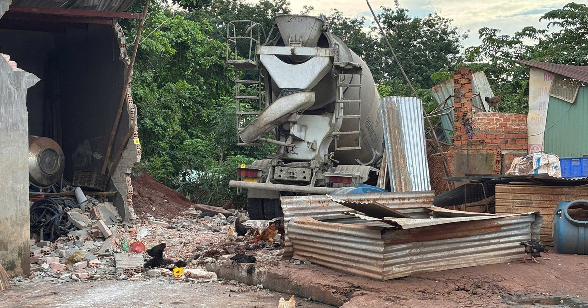 Đồng Nai: Xe tải bồn lao v&agrave;o nh&agrave; d&acirc;n l&agrave;m 1 người chết, 1 người bị thương